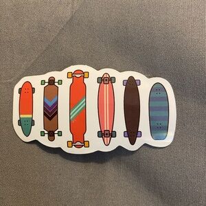 🌈20/$12🌈 Colorful Longboard Design Sticker